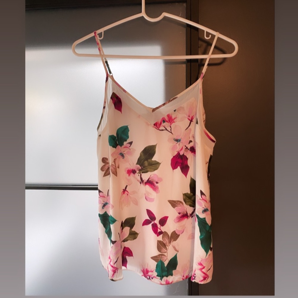 1. State Floral Spaghetti Strap Blouse